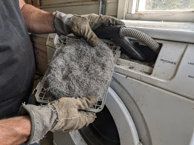 Cleaning Dryer Lint Trap in Windham, CT