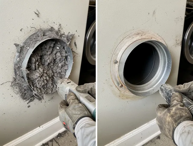 Professional clogged vent cleaning by Coventry Dryer Vent Cleaning in Coventry