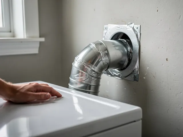 Coventry Dryer Vent Cleaning expert performing professional dryer vent repair and installation in Coventry