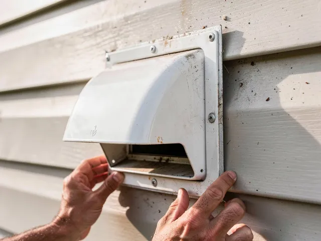 Coventry Dryer Vent Cleaning technician delivering thorough residential dryer vent cleaning service in Coventry